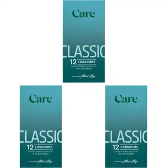 Albert Heijn Care Classic condooms 12 stuks 3-pack aanbieding