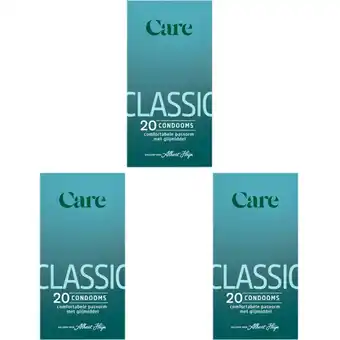 Albert Heijn Care Classic condooms 20 stuks 3-pack aanbieding