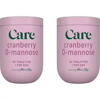 Albert Heijn Care Cranberry D-mannose 2-pack aanbieding