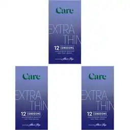 Albert Heijn Care Extra thin condooms 3-pack aanbieding