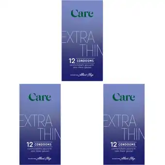 Albert Heijn Care Extra thin condooms 3-pack aanbieding