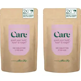 Albert Heijn Care Goed voor huid, haar & nagel navul2-pack aanbieding