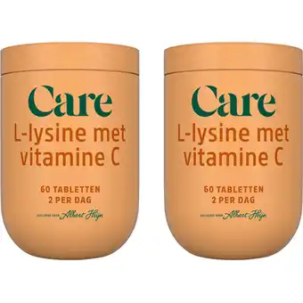 Albert Heijn Care L-lysine met vitamine C 2-pack aanbieding