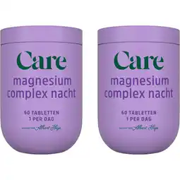 Albert Heijn Care magnesium complex nacht 2-pack aanbieding