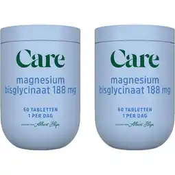 Albert Heijn Care Magnesium bisglycinaat 188mg 2-pack aanbieding