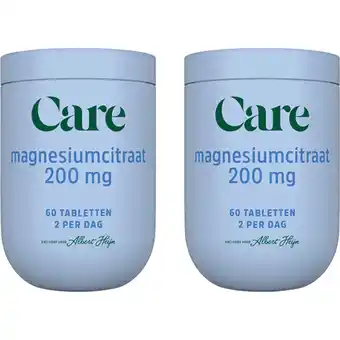 Albert Heijn Care Magnesiumcitraat 200mg 2-pack aanbieding