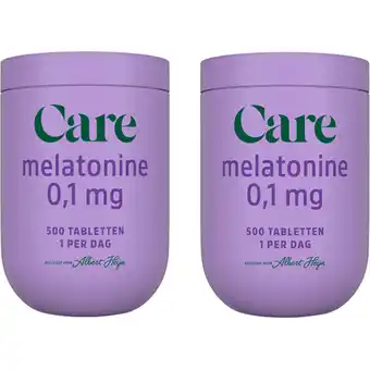 Albert Heijn Care Melatonine 0,1mg 2-pack aanbieding