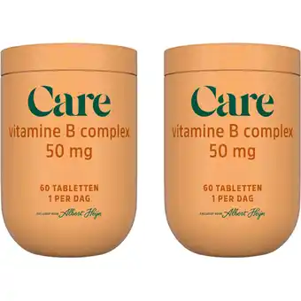 Albert Heijn Care Vitamine B complex 50mg 2-pack aanbieding