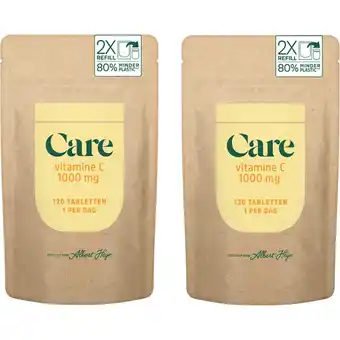 Albert Heijn Care Vitamine C 1000mg navul2-pack aanbieding