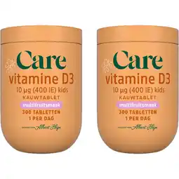 Albert Heijn Care Vitamine D3 10µg kids 2-pack aanbieding