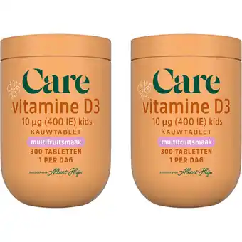 Albert Heijn Care Vitamine D3 10µg kids 2-pack aanbieding