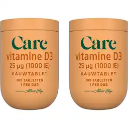 Albert Heijn Care Vitamine D3 25µg 2-pack aanbieding