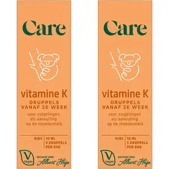 Albert Heijn Care Vitamine K druppels 2-pack aanbieding