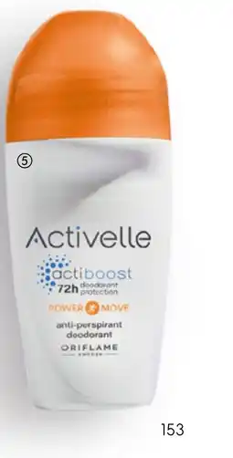 Oriflame Activelle Power Move Anti perspirant Deodorant aanbieding