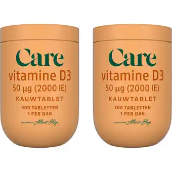 Albert Heijn Care Vitamine D3 50µg 2-pack aanbieding