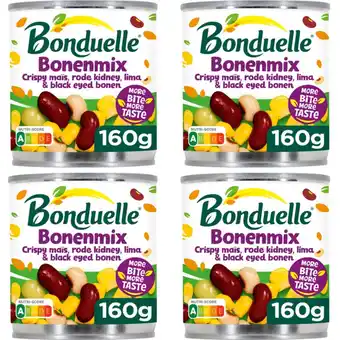 Albert Heijn Bonduelle Bonenmix met crispy maÃ¯s 4-pack aanbieding