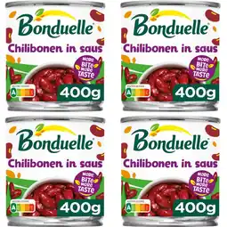 Albert Heijn Bonduelle Chilibonen in saus 4-pack aanbieding