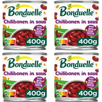 Albert Heijn Bonduelle Chilibonen in saus 4-pack aanbieding