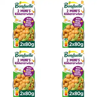 Albert Heijn Bonduelle Kikkererwten 2 mini's 4-pack aanbieding