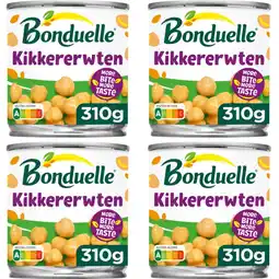 Albert Heijn Bonduelle Kikkererwten 4-pack aanbieding
