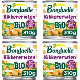 Albert Heijn Bonduelle kikkererwten bio 4-pack aanbieding