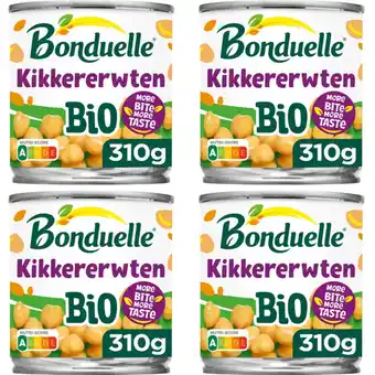 Albert Heijn Bonduelle kikkererwten bio 4-pack aanbieding