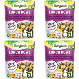 Albert Heijn Bonduelle Lunch bowl rijst rode kidneybonen 4-pack aanbieding