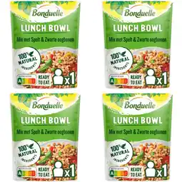 Albert Heijn Bonduelle Lunchbowl spelt 4-pack aanbieding