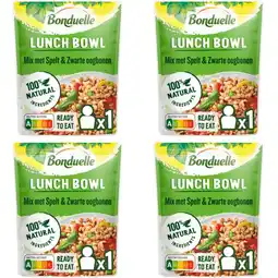 Albert Heijn Bonduelle Lunchbowl spelt 4-pack aanbieding
