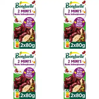 Albert Heijn Bonduelle Rode kidneybonen 2 mini's 4-pack aanbieding