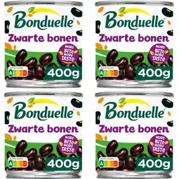 Albert Heijn Bonduelle zwarte bonen 4-pack aanbieding