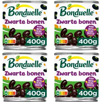 Albert Heijn Bonduelle zwarte bonen 4-pack aanbieding