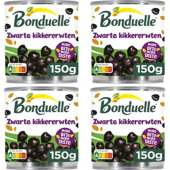 Albert Heijn Bonduelle Zwarte kikkererwten 4-pack aanbieding