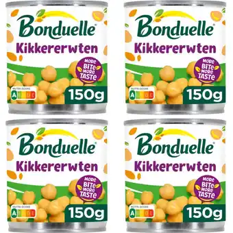 Albert Heijn Bonduelle Kikkererwten 4-pack aanbieding