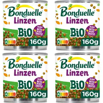 Albert Heijn Bonduelle Linzen bio 4-pack aanbieding