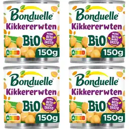 Albert Heijn Bonduelle Kikkererwten bio 4-pack aanbieding