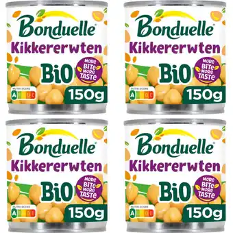 Albert Heijn Bonduelle Kikkererwten bio 4-pack aanbieding