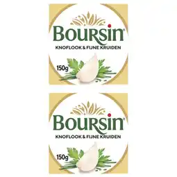 Albert Heijn Boursin Knoflook & fijne kruiden 2-pack aanbieding