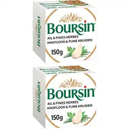 Albert Heijn Boursin Knoflook & fijne kruiden 2-pack aanbieding