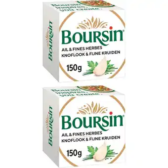 Albert Heijn Boursin Knoflook & fijne kruiden 2-pack aanbieding
