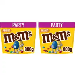 Albert Heijn M&M'S Pinda chocolade party 2-pack aanbieding