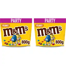 Albert Heijn M&M'S Pinda chocolade party 2-pack aanbieding