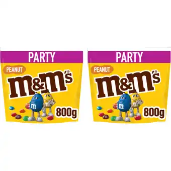Albert Heijn M&M'S Pinda chocolade party 2-pack aanbieding