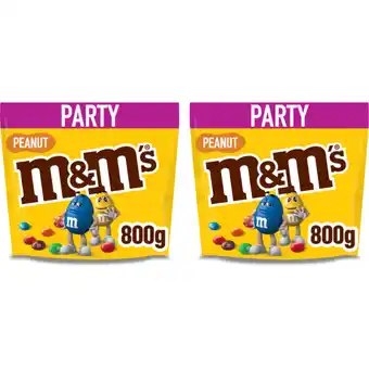 Albert Heijn M&M'S Pinda chocolade party 2-pack aanbieding