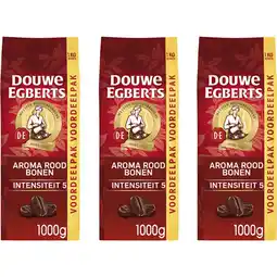Albert Heijn Douwe Egberts Aroma rood bonen voordeelpak 3-pack aanbieding