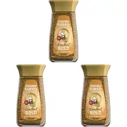 Albert Heijn Douwe Egberts Gold oploskoffie 3-pack aanbieding