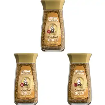 Albert Heijn Douwe Egberts Gold oploskoffie 3-pack aanbieding