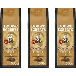 Albert Heijn Douwe Egberts Excellent gold bonen 3-pack aanbieding