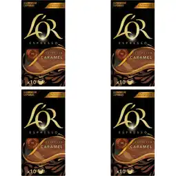 Albert Heijn L'OR Espresso caramel capsules 4-pack aanbieding