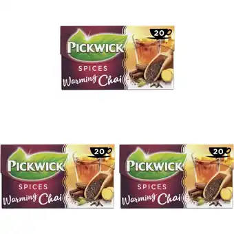 Albert Heijn Pickwick Spices warming chai 3-pack aanbieding